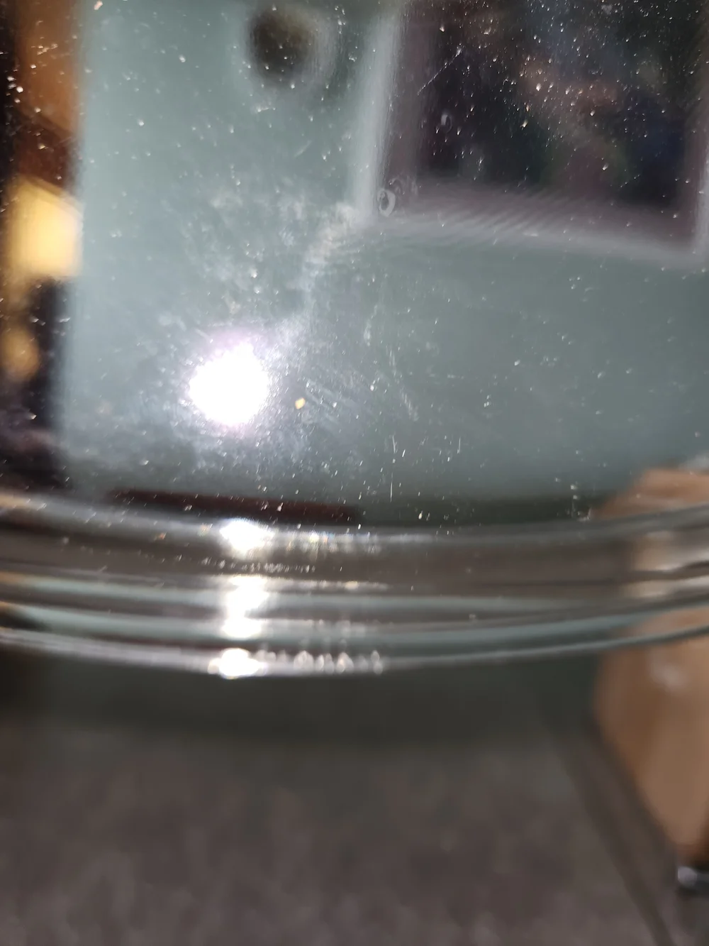 Pyrex Clear Glass Square Lid with Handle